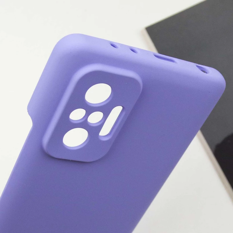 Чохол Silicone Case Lakshmi Premium L з закритою камерою на Xiaomi Redmi Note 10 Pro – Бузковий / Dasheen. Фото 4 з 4