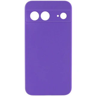 Чехол Silicone Case Lakshmi Premium з закритою камерою на Google Pixel 7a — Фиолетовый / Amethyst