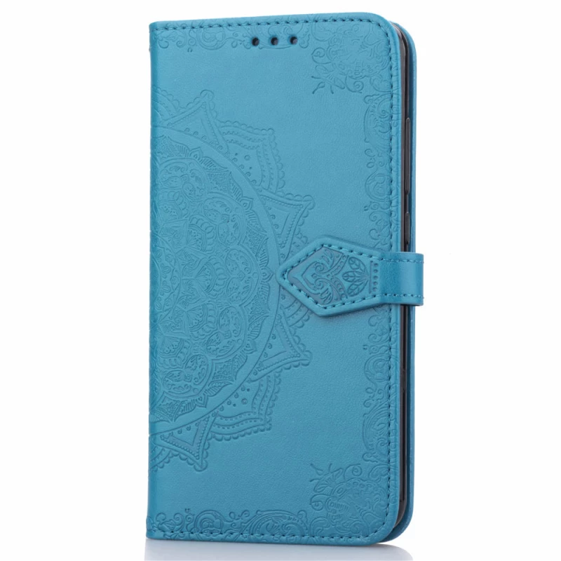 Шкіряний чохол-книжка Art Case з візитницею для Xiaomi Mi 8 Lite / Mi 8 Youth (Mi 8X) – Синій. Фото 4 з 8
