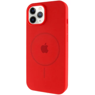 Чохол Silicone Armor Max with MagSafe для Apple iPhone 12 (6.1") — Червоний / Red