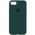 Чехол Silicone Case с закрытым низом для Apple iPhone 6/6s (4.7") – Зеленый / Forest green. Фото 1 из 1