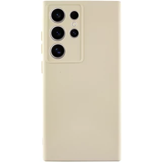 Чохол Silicone Case Lakshmi з закритою камерою на Samsung Galaxy S24 Ultra — Пісочний / Sand