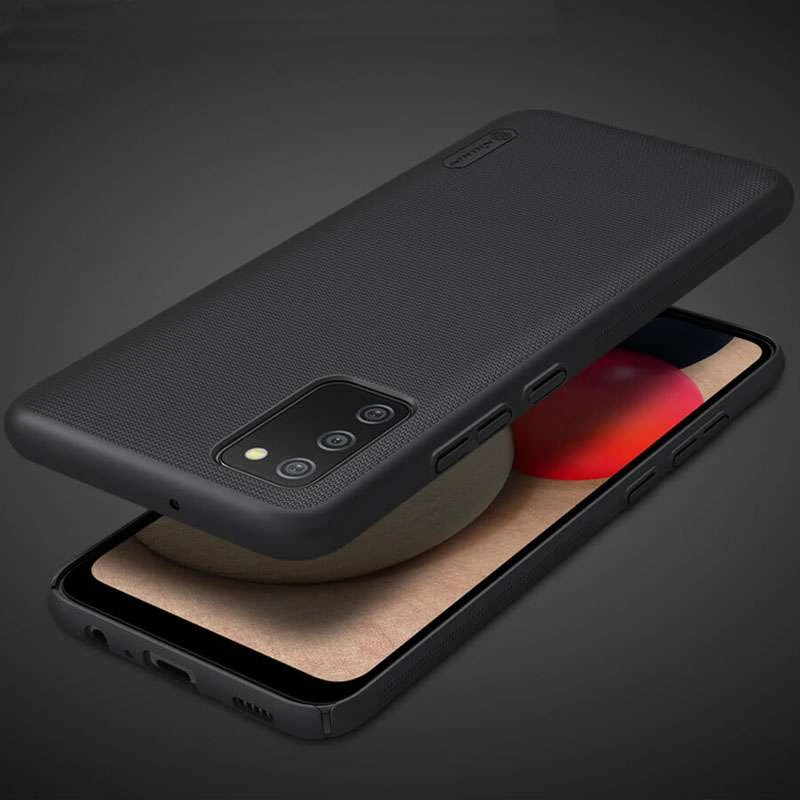 Пластикова накладка Nillkin Frost на Samsung Galaxy A02s – Чорний. Фото 8 з 8
