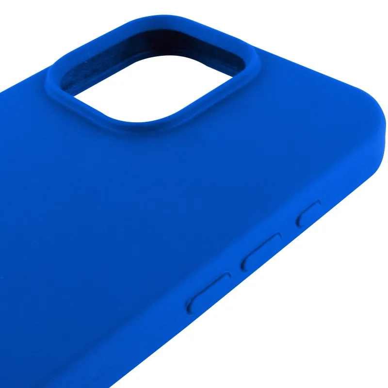 Чехол Silk Full Protective (AA) NO LOGO для Apple iPhone 16 Pro – Синий / Capri Blue. Фото 10 из 18