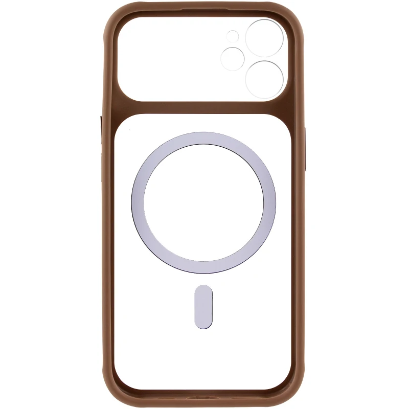 Чохол TPU GETMAN Moon Clear with MagSafe для Apple iPhone 11 (6.1") – Brown. Фото 4 з 6