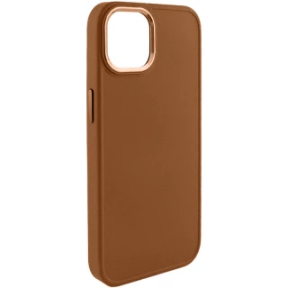 Кожаный чехол Bonbon с металлическими кнопками Samsung Galaxy S23 — Коричневый / Brown