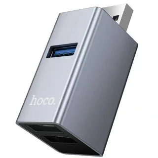 Переходник HUB Hoco HB54 3in1 (USB to 2xUSB2.0+USB3.0) фото 1 из 3