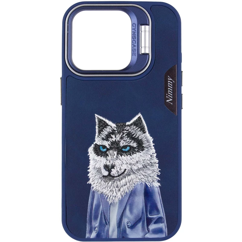 TPU+PC чохол з тваринами для Apple iPhone 15 (6.1") – Blue Wolf. Фото 3 з 7