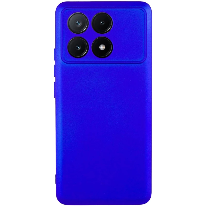 Чохол Silicone Case Lakshmi з закритою камерою на Xiaomi Poco M6 Pro 4G – Синій / Iris. Фото 3 з 13