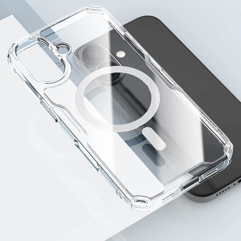 TPU чехол Nillkin Nature Pro с MagSafe для Apple iPhone 17 (6.3") – Бесцветный (прозрачный). Фото 6 TPU чехол Nillkin Nature Pro с MagSafe для Apple iPhone 17 (6.3") – Бесцветный (прозрачный). Фото 6 из 8