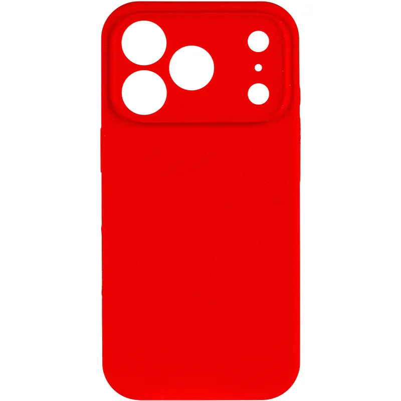 Чехол Silk Full Camera Protective (AA) NO LOGO для Apple iPhone 17 Pro Max (6.9") – Красный / Red. Фото 2 из 5