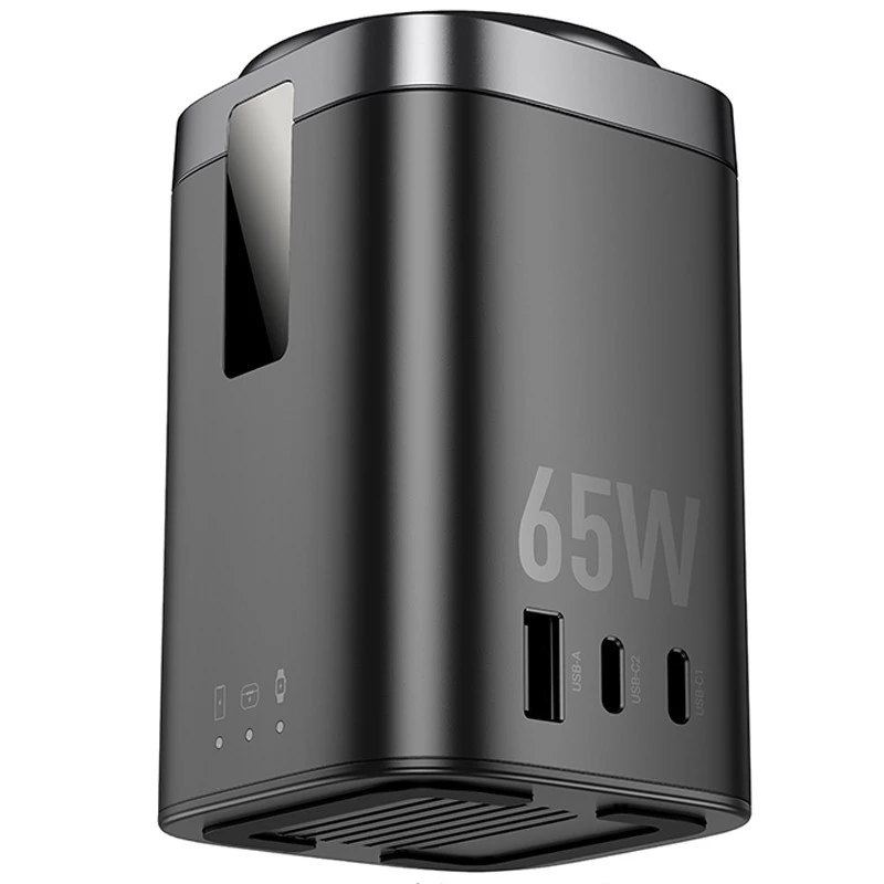 БЗП Hoco CQ20A Clever 6in1 PD65W – Black. Фото 5 з 8