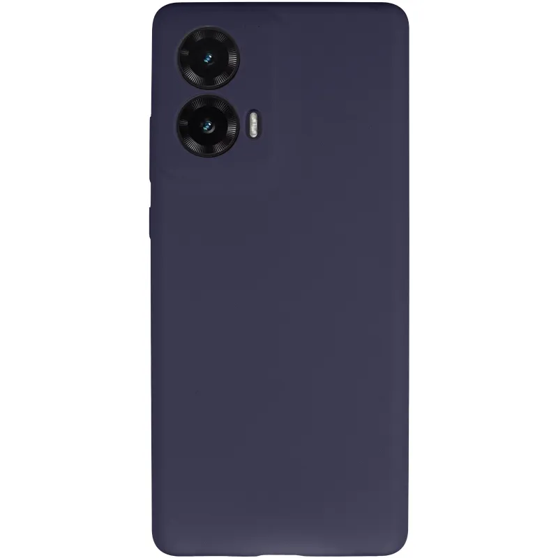 Чохол Silicone Case Lakshmi Premium із закритою камерою для Motorola Moto G85 – Темно-синій / Midnight blue. Фото 4 з 8