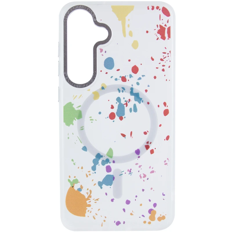 Чохол абстракція малювання з MagSafe на Samsung Galaxy S24+ – White. Фото 3 з 6