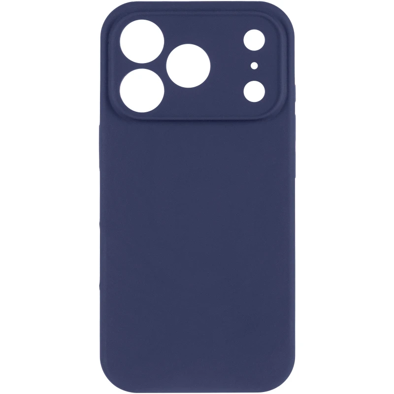 Чехол Silk Full Camera Protective (AA) NO LOGO для Apple iPhone 17 Pro (6.3") – Синий / Deep navy. Фото 3 из 8