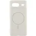 Чохол Silicone Cover Lakshmi Full Camera (AA) with Magnetic Fit для Google Pixel 7a – Білий / White. Фото 1 з 4