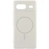 Чохол Silicone Cover Lakshmi Full Camera (AA) with Magnetic Fit для Google Pixel 8a – Білий / White. Фото 1 з 4