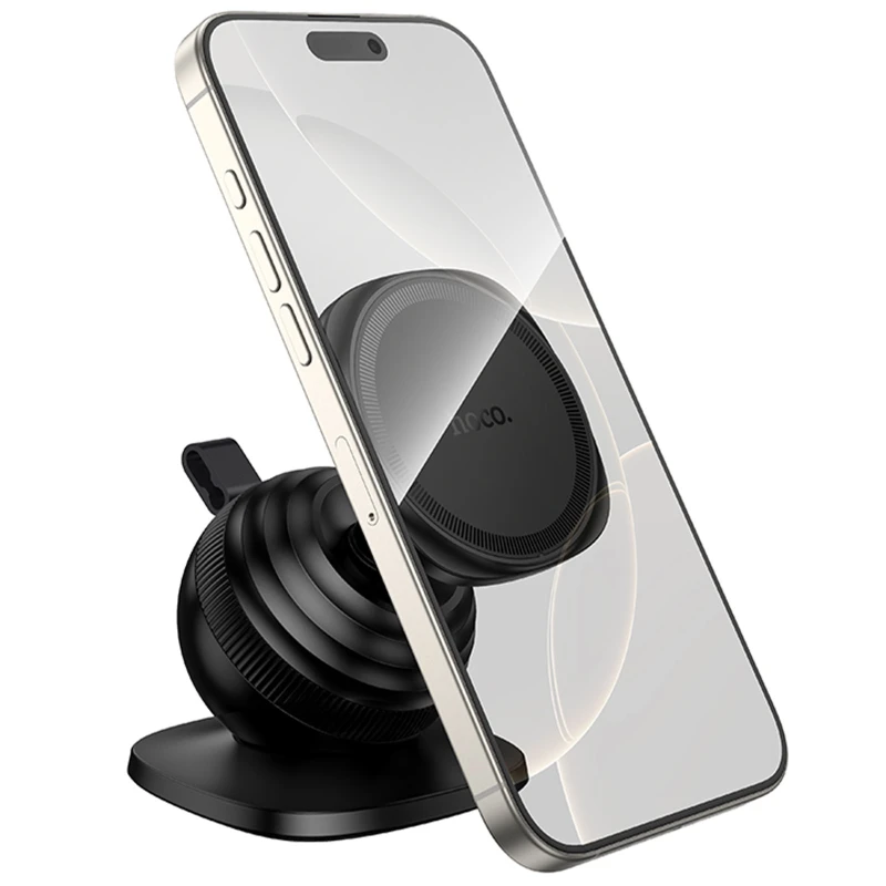 Автотримач Hoco H103 Daisy magnetic (center console) – Black. Фото 6 з 6