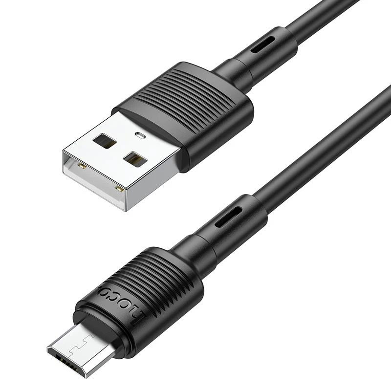 Дата кабель Hoco X83 Victory USB to MicroUSB (1m) – Black. Фото 3 з 6