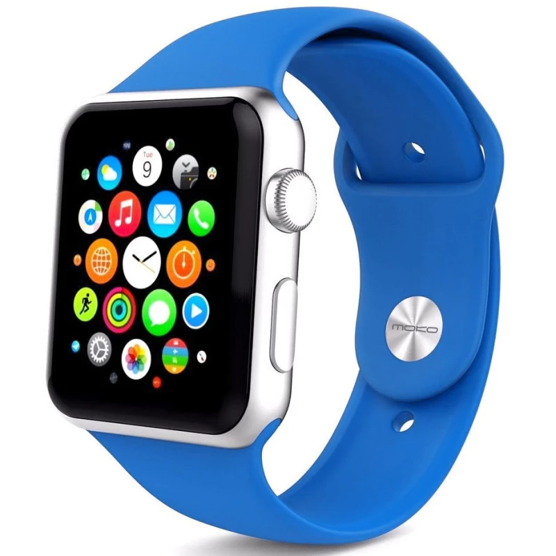 

Силіконовий ремінець для Apple watch 42mm/44mm/45mm/49mm (Синій / Royal blue)