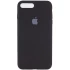 Чохол Silicone Case з закритим низом на Apple iPhone 7 plus / 8 plus – Чорний / Black. Фото 1 з 3