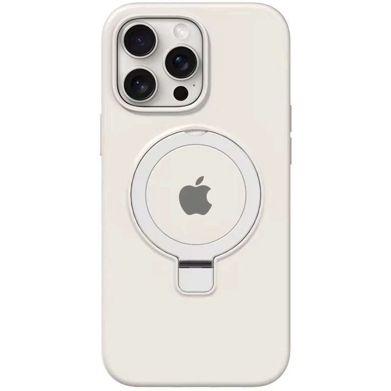 Силіконовий чохол Full Protective з кільцем-тримачем для Apple iPhone 13 Pro Max (6.7") – White. Фото 1 из 1