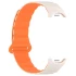 Ремінець Dual-color Magnetic для Xiaomi Mi Band 9/8 – White / Orange. Фото 6 з 9