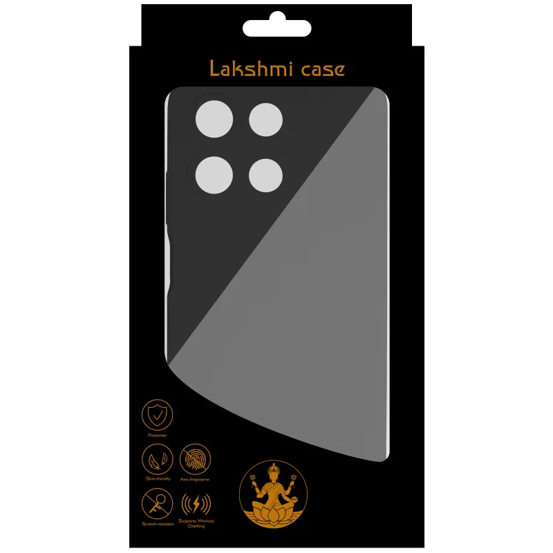Чехол Silicone Case Lakshmi Premium з закритою камерою на Motorola Moto G15 4G – Черный / Black. Фото 7 из 10