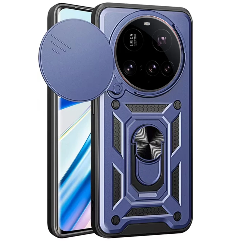 Протиударний чохол Serge Ring з захистом камери на Xiaomi 15 Ultra – Синій. Фото 1 з 3