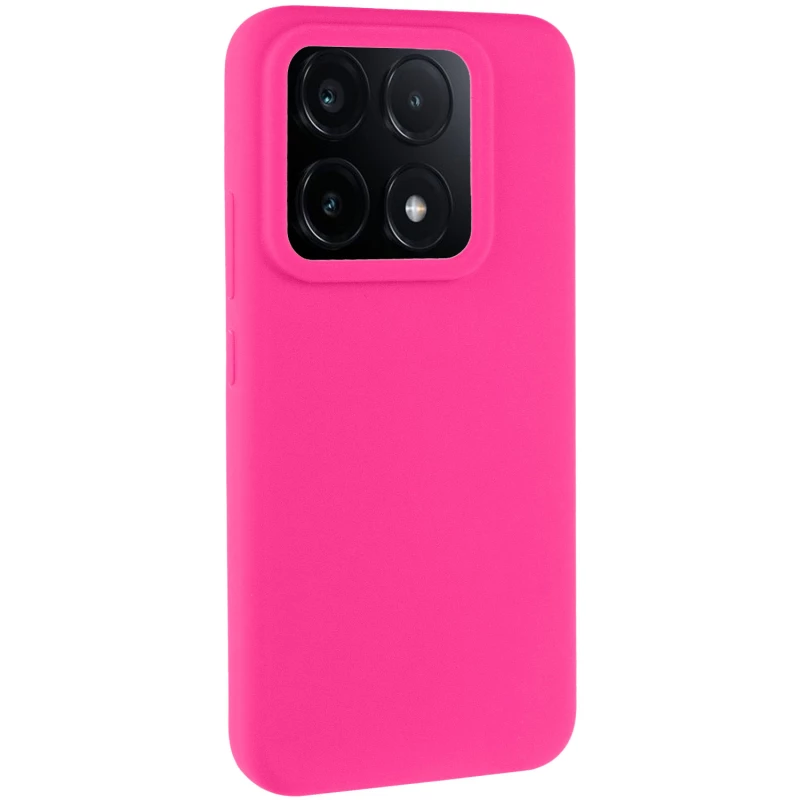 Чехол Silicone Case Lakshmi Premium на Xiaomi Poco X6 – Розовый / Barbie pink. Фото 1 из 11