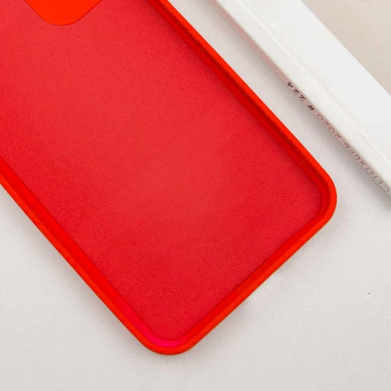 Кольоровий силіконовий чохол GETMAN із закритою камерою для Samsung Galaxy S23+ – Червоний / Red. Фото 9 з 11