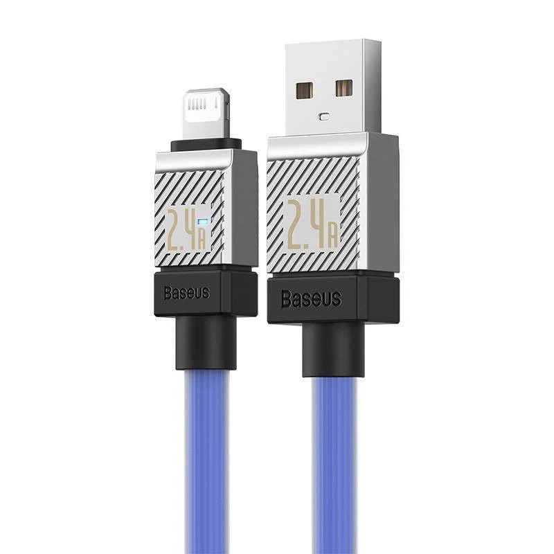 Дата кабель Baseus CoolPlay Series USB to Lightning 2.4A (1m) (CAKW00040) – Blue. Фото 2 з 6