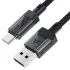 Дата кабель Acefast C12-04 USB to Type-C 3A (1.2m) – Black. Фото 2 из 5