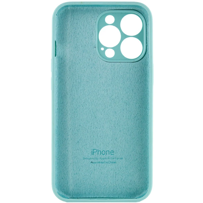 Чохол Silicone Case з захистом камери на Apple iPhone 13 Pro Max (6.7") – Бірюзовий / Marine Green. Фото 5 з 7