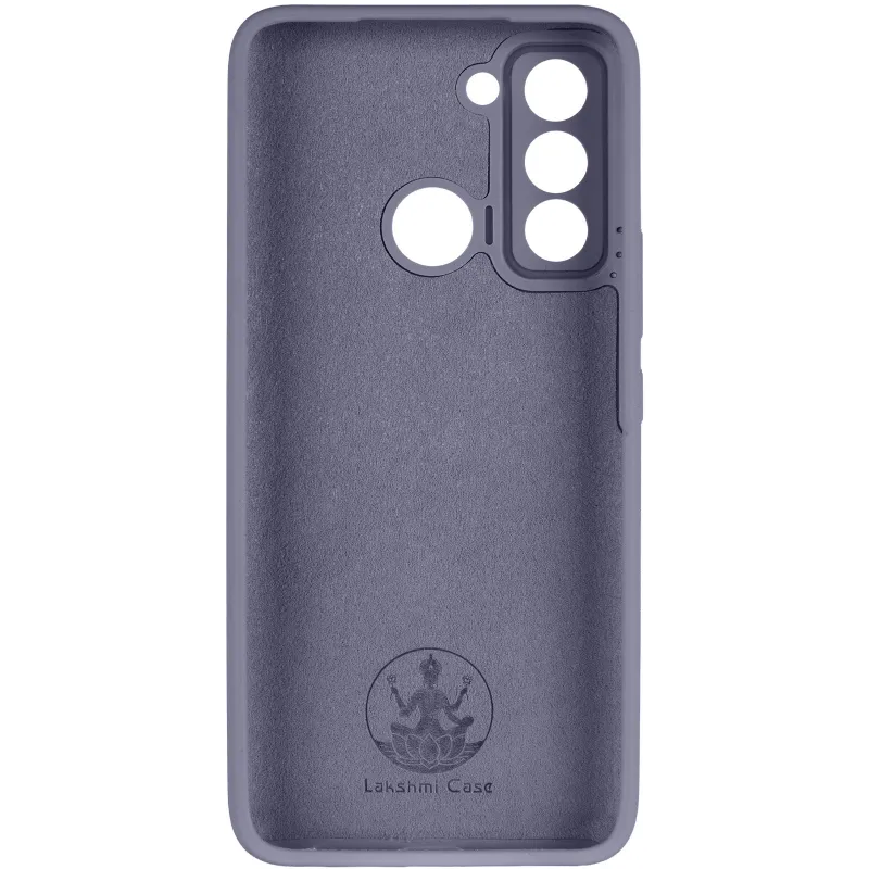 Чехол Silicone Case Lakshmi Premium з закритою камерою на TECNO Pop 5 LTE – Серый / Dark Gray. Фото 6 из 9