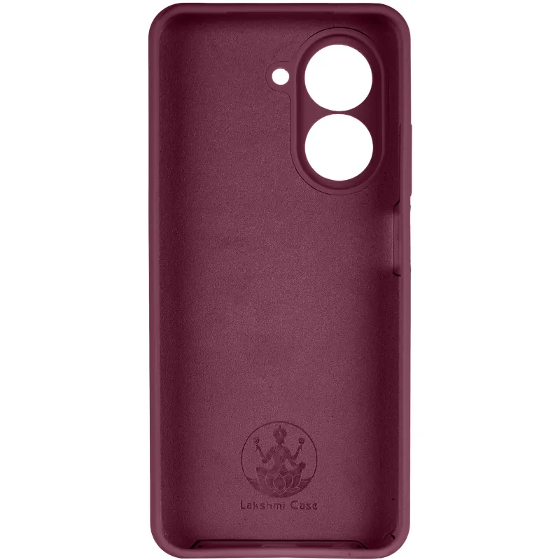 Чехол Silicone Case Lakshmi Premium з закритою камерою на Xiaomi Redmi A5 (Europe version) – Бордовый / Plum. Фото 4 из 6