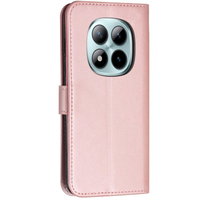 Шкіряний чохол-книжка Jet Cover для Xiaomi Redmi Note 15 Pro 4G – Rose Gold. Фото 4 з 6