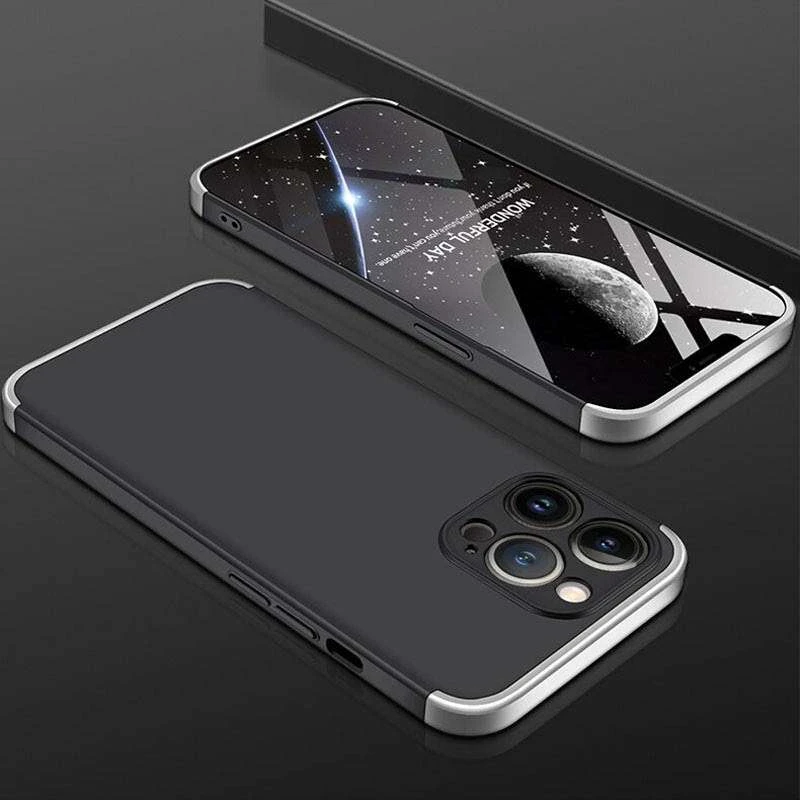 Чохол із захистом 360 градусів GKK на Apple iPhone 13 Pro (6.1") – Чорний / Срібний. Фото 2 з 2