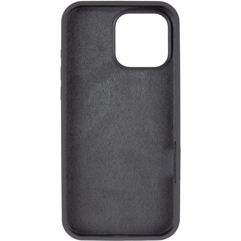 Чохол Silicone Case з закритим низом на Apple iPhone 15 Pro Max (6.7") – Сірий / Dark Gray. Фото 6 з 8
