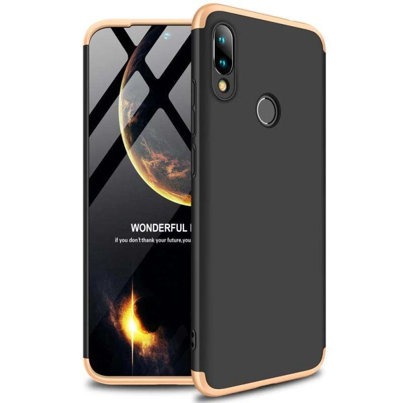 

Чохол із захистом 360 градусів GKK на Xiaomi Redmi 7 (Чорний / Золотий)