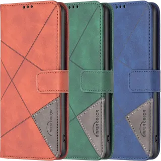 Кожаный чехол-книжка Geometric Pattern для Samsung Galaxy A27 фото 1 из 1