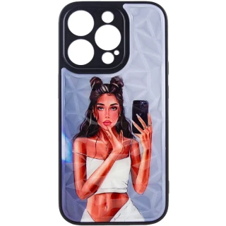 Скляний чохол Prisma Ladies на Apple iPhone 14 Pro Max (6.7") — Black in White