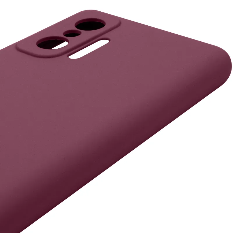 Чохол Silicone Case Lakshmi Premium із закритою камерою для Xiaomi 11T / 11T Pro – Бордовий / Plum. Фото 5 з 6