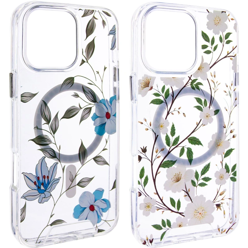 TPU+PC чохол Clear Garden with MagSafe для Apple iPhone 17e (6.1") фото 1 з 1