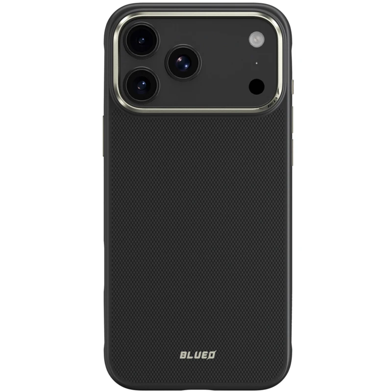 TPU+PC чехол Blueo Aramid Fiber with MagSafe для Apple iPhone 17 Pro (6.3") – Black. Фото 2 из 3