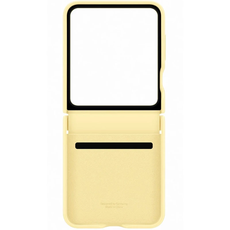 Шкіряний чохол Leather Case Premium на Samsung Galaxy Z Flip6 – Yellow. Фото 6 з 6