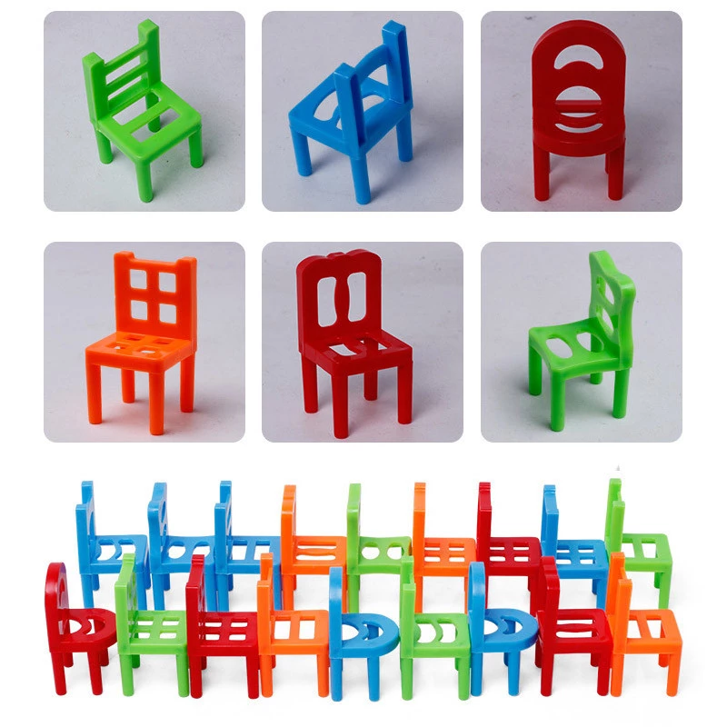 Настільна інтерактивна гра Ummi 301 Balance Chairs (18pcs) – Colorful. Фото 2 з 6