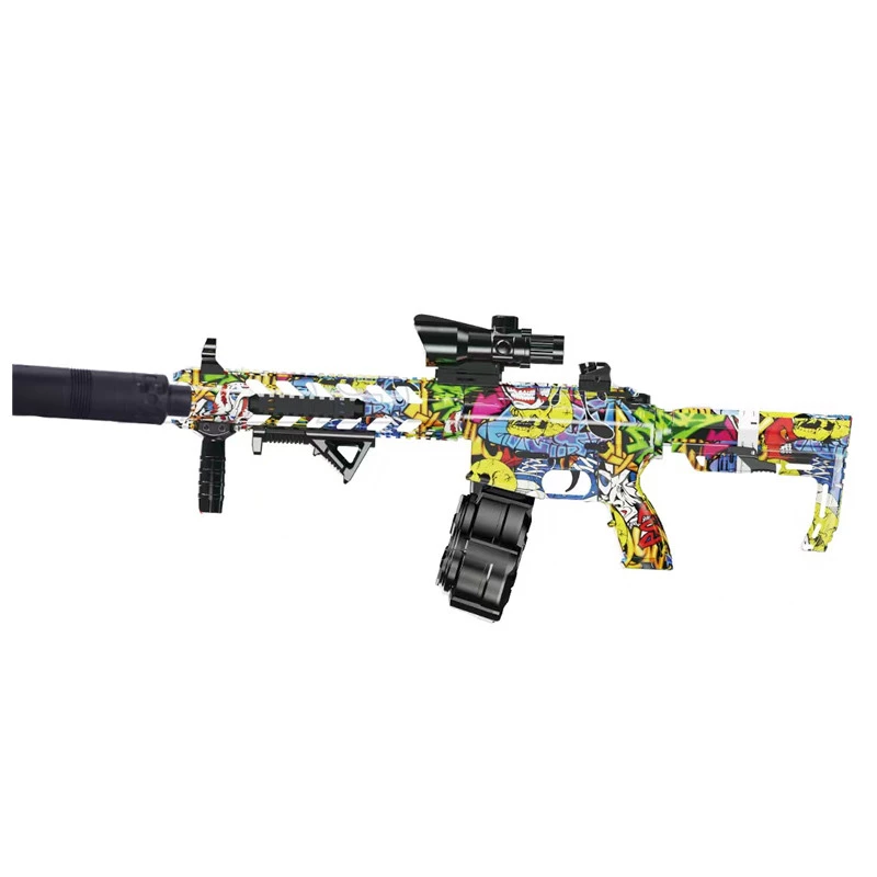 Автомат на гідрогелевих кульках (орбізах) AR15 – Alphabet Green. Фото 1 з 2