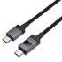 Дата кабель Hoco X118 Generous with display Type-C to Type-C 60W (1m) – Black. Фото 6 з 6