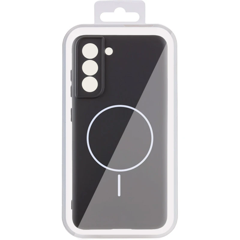 Чохол Silicone Cover Lakshmi Full Camera (AA) with Magnetic Fit для Samsung Galaxy S21 FE – Чорний / Black. Фото 4 з 4